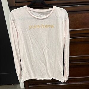 Pure Barre Light Pink Long Sleeve Tee